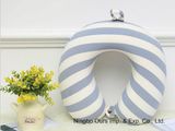100% Cotton Striped U - Type Neck Pillow / Slow Rebound Memory /Chinese Supplier