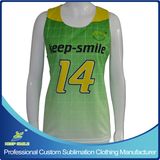 Custom Sublimation Girl's Lacrosse Race Back Reversible Top