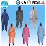 Disposable Breathable Waterproof Microporous White Coverall