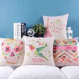 Print 18 Inch Square Pillow Covers Decorative for Living Room