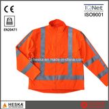 Mens safety Reflective Tape Softshell Jacket