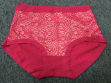 Hot Sale Rose Red Cheap Ladies Brief