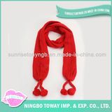 Warm Polyester Acrylic Shawl Neck Square Long Scarf