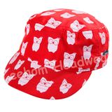 Print Microfiber Peach Baby Kids Army Military Hat Cap