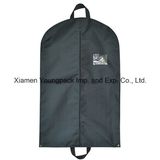 Custom Black Non-Woven Polypropylene Suit Travel Garment Bag