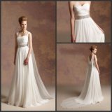 Beach Chiffon Bridal Gowns Pandel Train Cheap Wedding Dresses Z2082