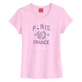 Customized High Quality (100%Cotton) Personalized Fashion Women's Tees
