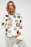 Cotton Jacket Featuring Vintage Patches