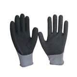 Free Samples 3/4 Coated Crinkle Latex Gloves