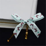 Single Face Slit Edge Red Satin Ribbon for Gift Packing Bow Tie