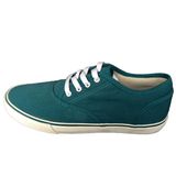 Comfortable Fitness Plain Dark Green Bulk Canvas Rubber Walking Shoes