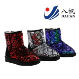 2016 Fashion Colorful Sequin Upper Snow Boots