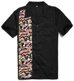 2017new Design Rockabilly Men's Clothing Polo Shirt with Pattern