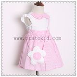 100% Cotton Made Girls Dress Handmade Bag Kids Clothes for Baby Girls