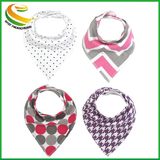 Hot Sale Super Soft 100% Cotton Baby Bib Bandana Bib