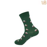 Men's Comb Cotton Knitted Dress Socks