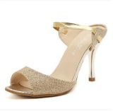 Wholesale Shallow Mouth Fish Toe High Heel Sandals