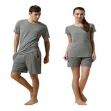 Environmental Soft Fabric Lovers Striped Pajamas