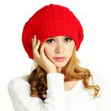 POM POM 100% Wool Crochet Berets Beanie Hats