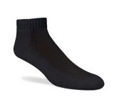 Women Cotton Sports Socks with Quarter Style and Half Cushion (was-03)