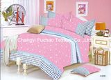 Printed Poly/Cotton King Fitted Bedspread Patchwork Bedding Set