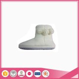 Knit Winter White Lady Indoor Boots for Women