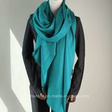 Popular Classic Plain Dyed Viscose Lady Scarf / Cashmere Shawl (HWBVS01)