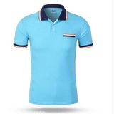 Short Sleeve 100% Cotton Polo Shirt with Pocket