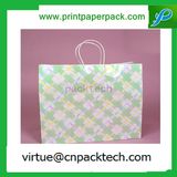 New Design White Kraft Paper Bag with Wristed Handle for Light Stuff