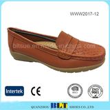 Slip on Fashion Comfortable Soft Leather Women Shoes