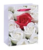 Flowers Design Customize Logo Printed Gift Custom Paper Bag