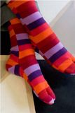 Stripes Warm Winter Tabi Sock 2-Toe Dress Sock