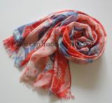 Wholesale Thin Flourish Printing Viscose Beach Lady Scarf (HWBVS050)