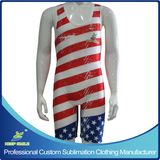 Custom Made High Quality Sublimation Premium Compression Wrestling Suit