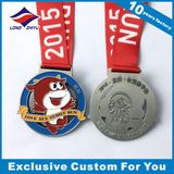 Marathon Medal Souvenir OEM Running Metal Medals with Ribbon