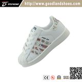 Classic Kids Casual Shoes Skate PU White Shoes 16001n-1