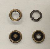 Metal Four Parts Ring Prong Press Snap Button