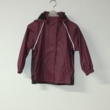 Dark Wine PU Reflective Rain Jacket for Children/Baby