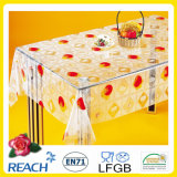 2016 Hot Sale PVC Printed Transparent Tablecloth China Factory Wholesale