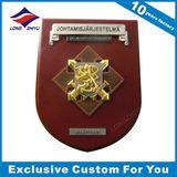 Custom 3D Metal + MDF Award Wooden Plaque Trophy