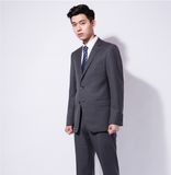 Full Canvas Bespoke Gray Men Suit