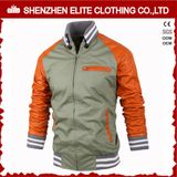 OEM Service Zipper Leather Varsity Jacket