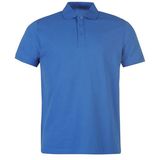 Mens Fold Over Collar Short Sleeves Plain Polo Shirt Top Tee