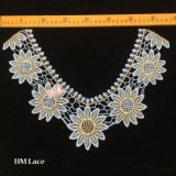 38*26cm Gold Sunflower Collar Lace Trim for Lady Garment Hme923