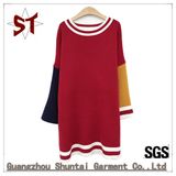 OEM Original Production Knitted Coloured Pullover Women Sweater