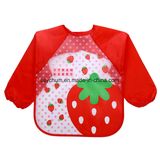 Baby Bibs Long Sleeve Art Apron Animal Smock Children Bib Burp Clothes Soft Feeding Eat Toddler Waterproof Baberos