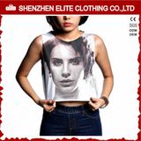 Hot Sale Yoga Ladies Customized Screen Print Sleeveless Crop Top (ELTWBJ-306)