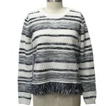 Women Jacquard Long-Sleeve Pullover Knitwear