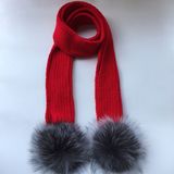 Rex Rabbit Fur Hats/Knitted Winter Rabbit Fur Hat Scarf