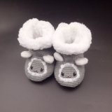 Factory-Direct Selling Crochet Cartoon Pattern Baby Shoes Handmade Knitted Baby Booties